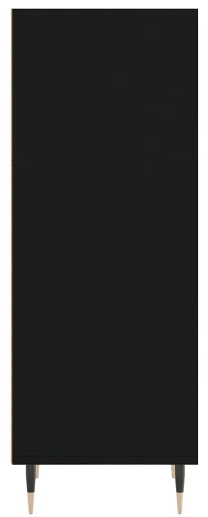vidaXL Ντουλάπι Μαύρο 34,5x32,5x90 εκ. Επεξεργασμένο Ξύλο