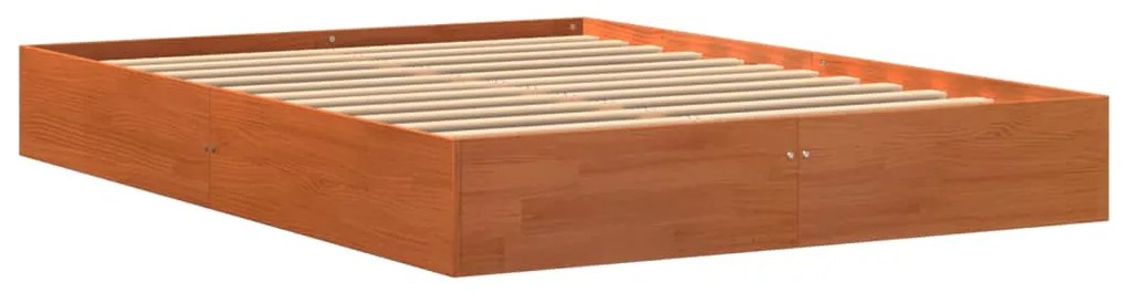 Σκελετός Κρεβ. Χωρίς Στρώμα Καφέ Κεριού 120x190 εκ Μασίφ Πεύκο 844824