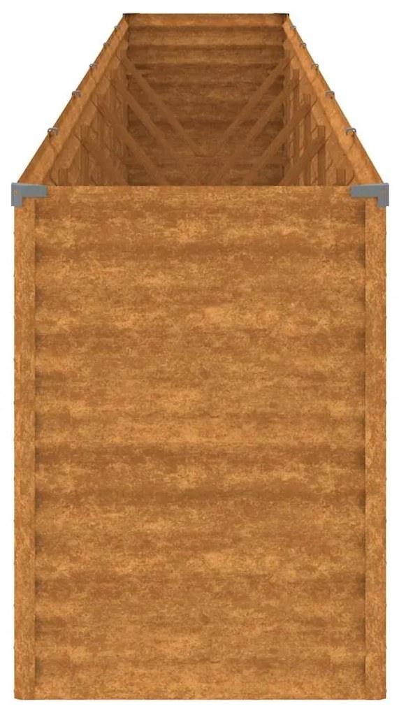 vidaXL Υπερυψωμένο Ζαρντινιέρα Κήπου 578 x 50 x 69 εκ. από Ατσάλι Corten