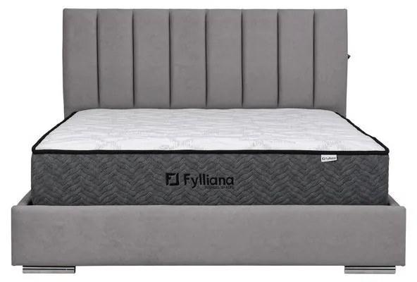 Επενδυμένο Κρεβάτι Udine Fylliana Ανθρακί 160x200 εκ. 167x214x115 εκ.
