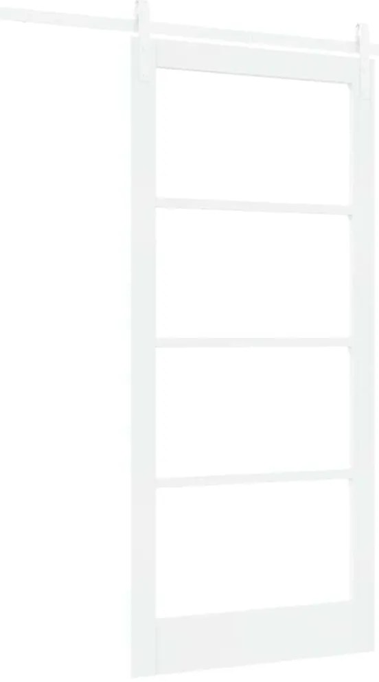 vidaXL Συρόμενη Πόρτα ORKDAL Λευκό 93 x 202 cm Μασίφ ξύλο πεύκου