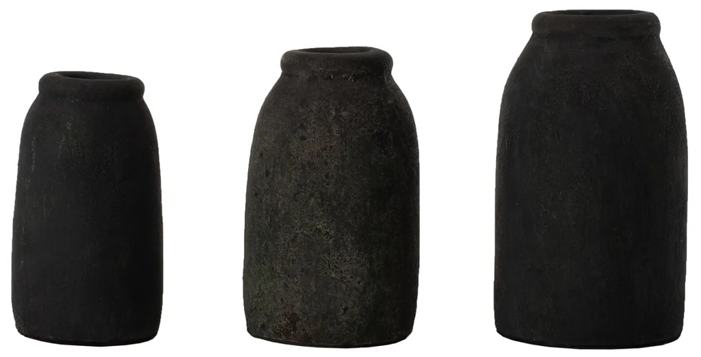ΔΙΑΚΟΣΜΗΤΙΚA ΒΑΖA ΑΠΟ TERRACOTTA ΑΝΘΡΑΚΙ HM7711 - 0425076 - HM7711