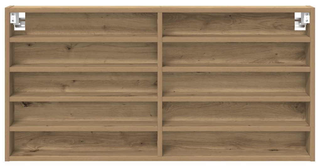 vidaXL Βιτρίνα artisan δρυς 100 x 8.5 x 50 cm Επεξεργασμένο ξύλο