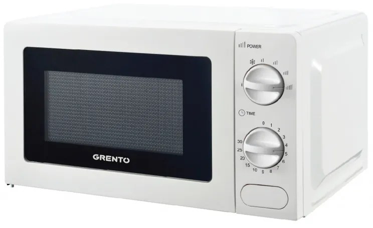 Φούρνος μικροκυμάτων Grento MW 720, 700 W, 20 l, 6 επίπεδα, Χρονοδιακόπτης, Απόψυξη, Λευκό