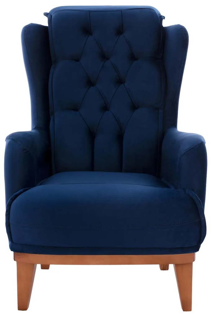 Πολυθρόνα - Μπερζέρα BENNINGTON C9313.18 Μπλέ Βελούδο 75x100x100 εκ. 75x100x100 εκ.