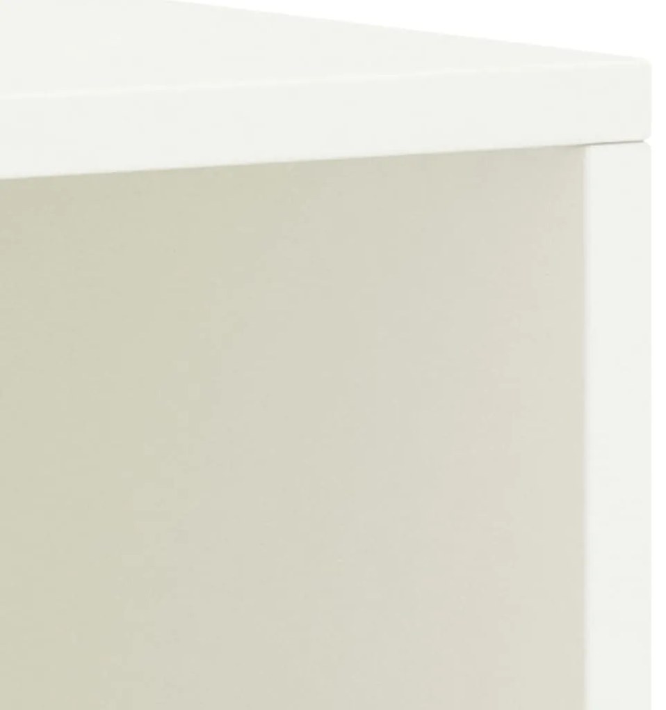 vidaXL Κομοδίνο Λευκό 35 x 30 x 40 εκ. Μασίφ Ξύλο Πεύκου