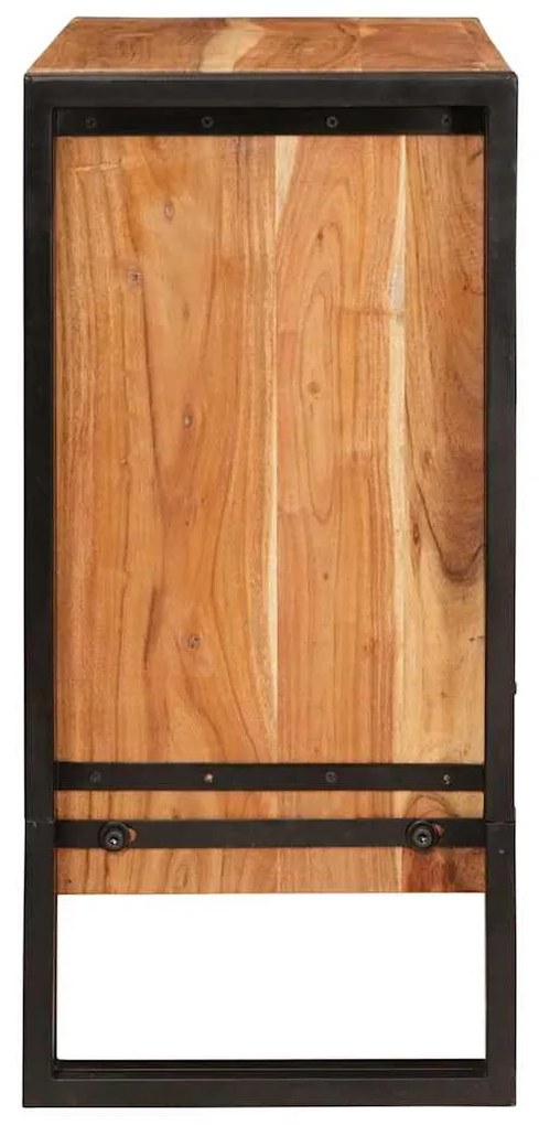 vidaXL Πλαϊνό γραφείο Καφέ 66 x 33 x 70 εκ. Μασίφ ξύλο ακακίας