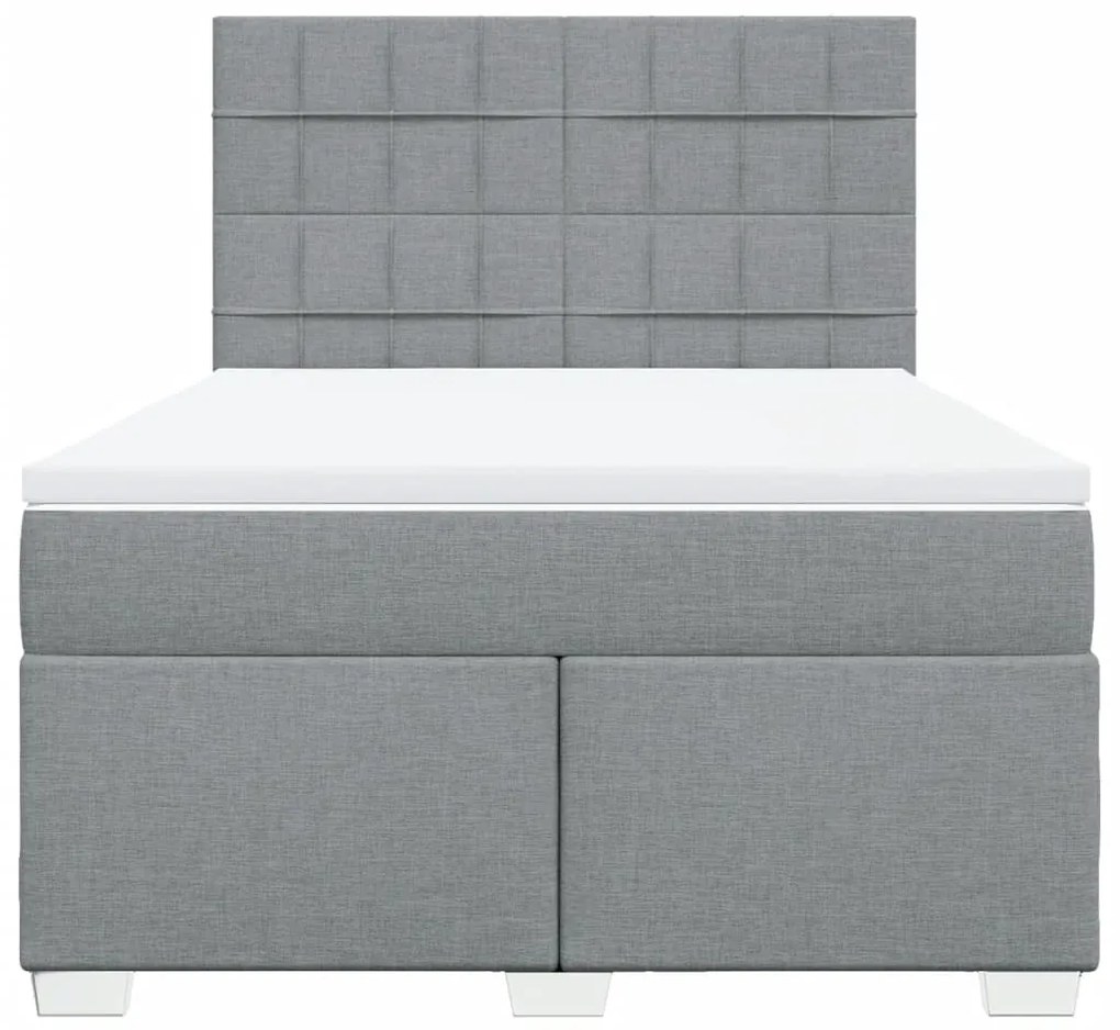 vidaXL Κρεβάτι Boxspring με Στρώμα Αν. Πράσινο 160x200εκ Υφασμάτινο