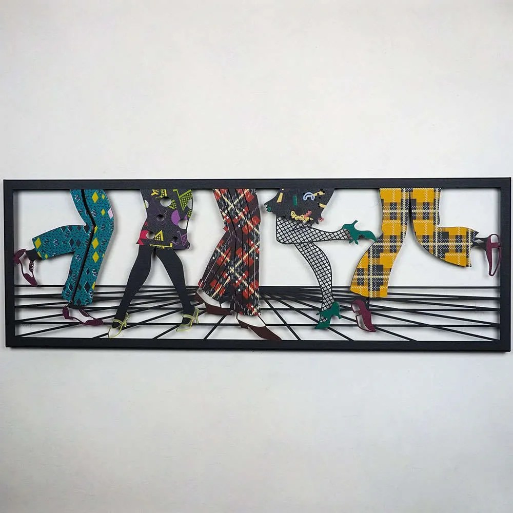 Διακοσμητικό Τοίχου Let's Dance 507ATP1212 31x95cm Multi Wallity Ατσάλι