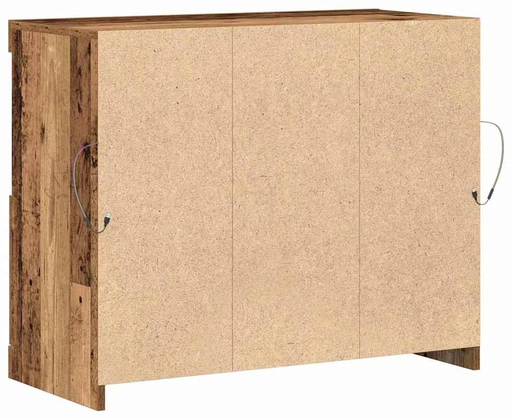 vidaXL Πλαϊνό γραφείο Καφέ 81 x 37 x 67 εκ. Επεξεργασμένο ξύλο