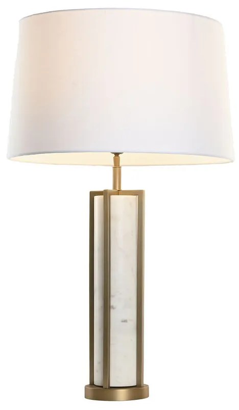 Επιτραπέζιο Φωτιστικό Home ESPRIT Λευκό Μπεζ Χρυσό 50 W 220 V