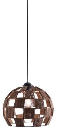 Κρεμαστό Φωτιστικό Οροφής 1xE27 Καφέ Φ20cm Ball Show 77-3619 Homelighting-77-3619-Καφέ 77-3619