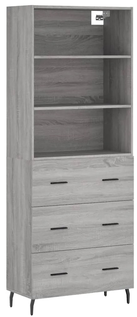 Ντουλάπι Γκρι Sonoma 69,5 x 34 x 180 εκ. Επεξεργασμένο Ξύλο 3189403
