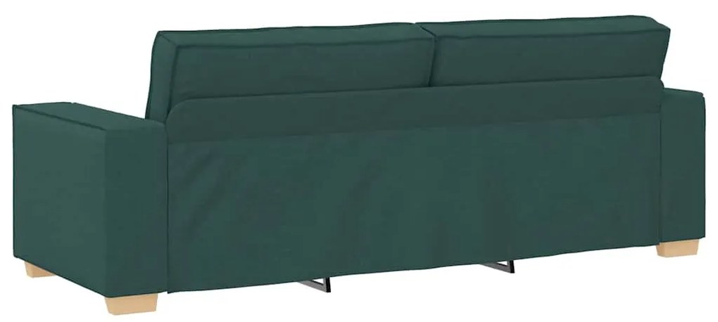 vidaXL 3-Θέσιος καναπές Σκούρο πράσινο 220 x 78 x 84 εκ. ύφασμα