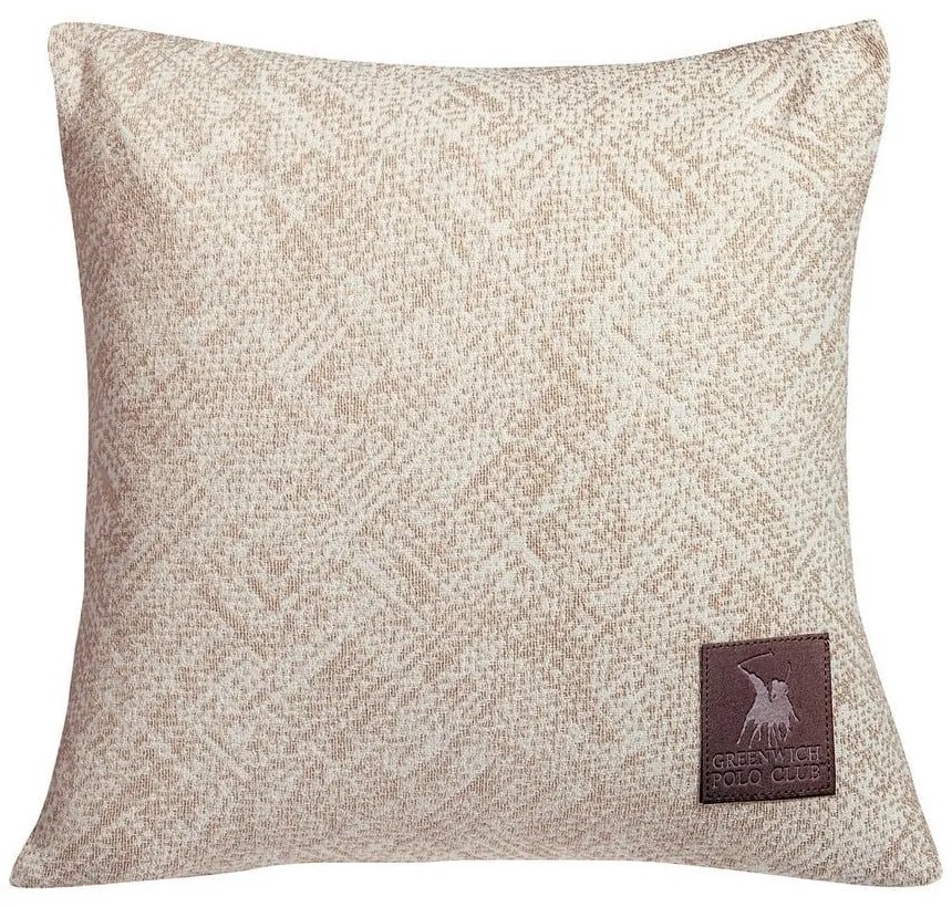 Διακοσμητικό Μαξιλάρι (Με Γέμιση) 2782 Ecru-Beige Greenwich Polo Club 42Χ42 Cotton-Polyester