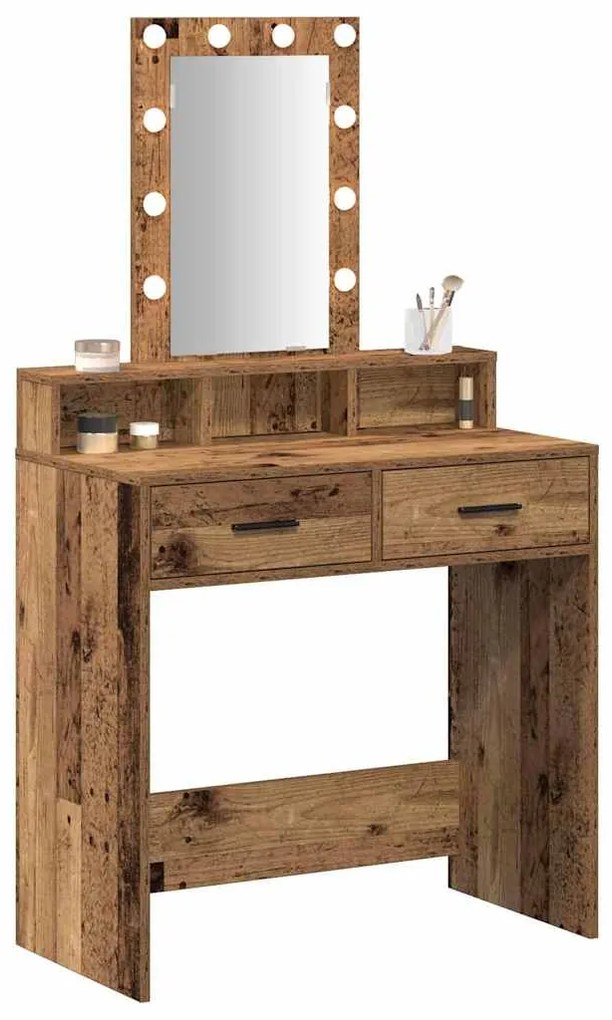 vidaXL Τραπέζι περιποίησης Καφέ 79 x 41 x 140 εκ. Επεξεργασμένο ξύλο