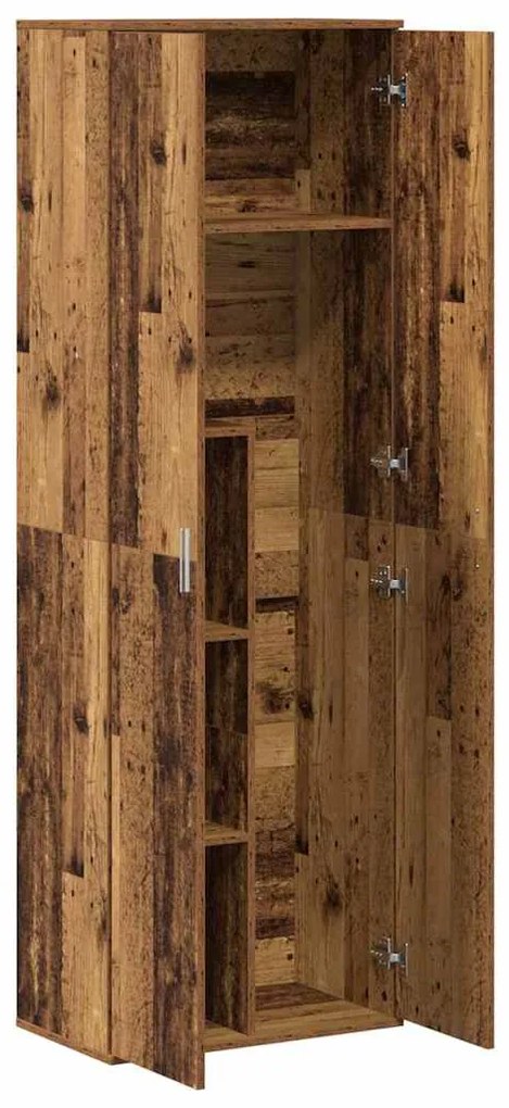 vidaXL Highboard Παλιό Ξύλο 60 x 35 x 180 εκατοστά Επεξεργασμένο ξύλο