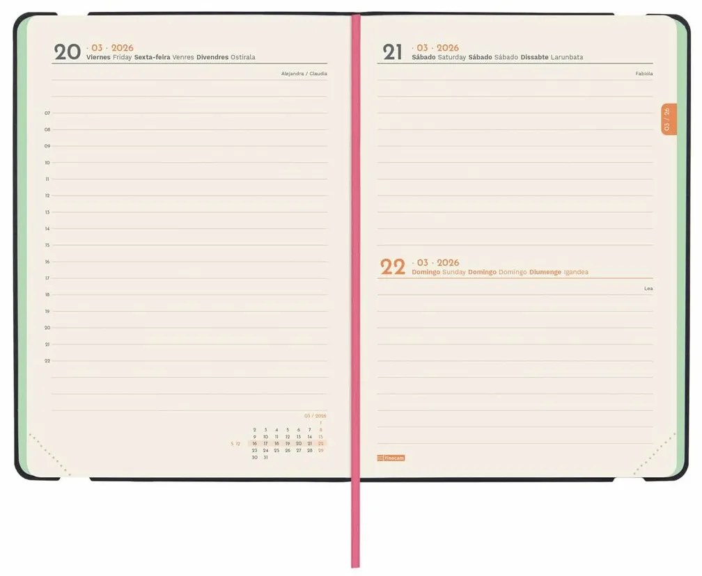 Ατζέντα Finocam FLEXI JOY Bloom 11,8 x 16,8 cm 2026