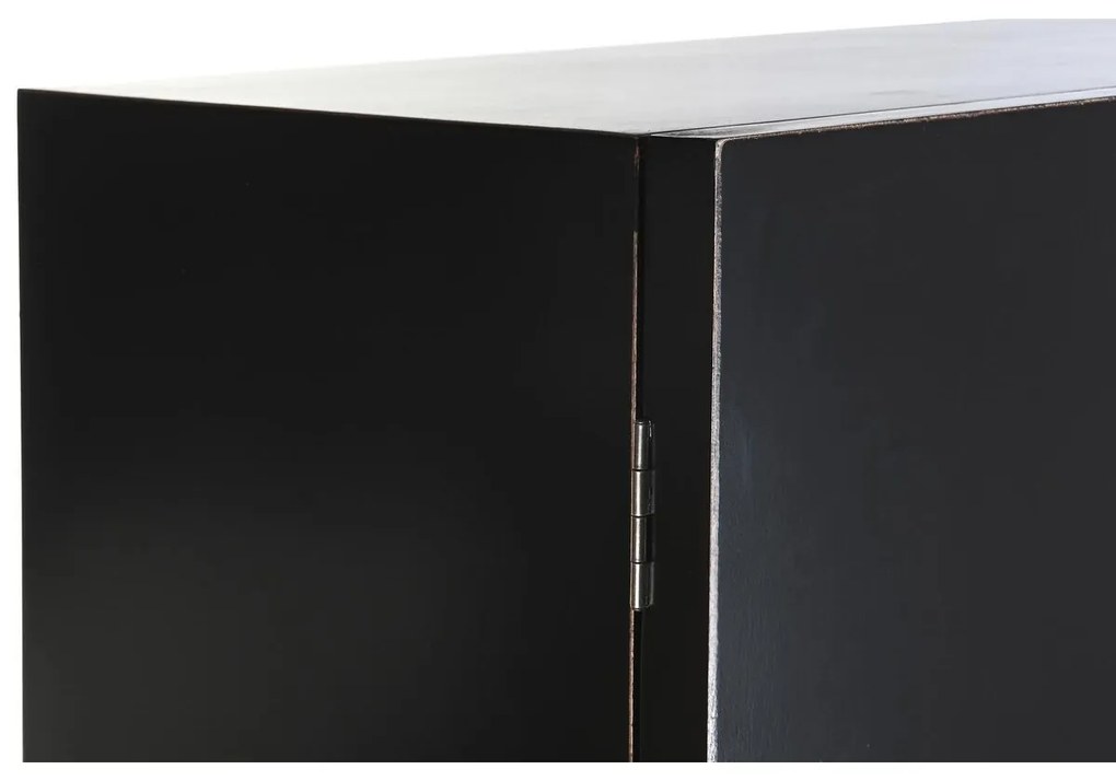 Ντουλάπι DKD Home Decor   110 x 50 x 180 cm Μαύρο Μέταλλο Λεύκες