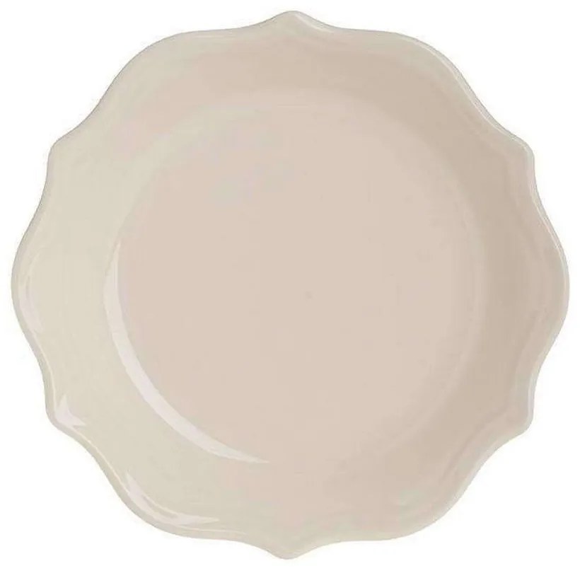 Πιάτο Βαθύ Πορσελάνινο (Σετ 12Τμχ) 6-60-177-0010 Φ22cm Cream Click Πορσελάνη