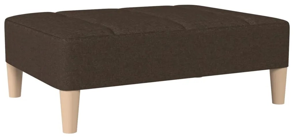 vidaXL Υποπόδιο Σκούρο Καφέ 78 x 56 x 32 εκ. Υφασμάτινο