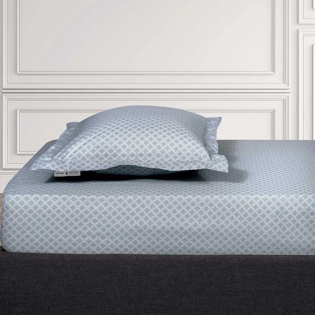 Σεντόνι King Size Επίπεδο (260x280) Greenwich Polo Club Loft Rhombus Γκρι