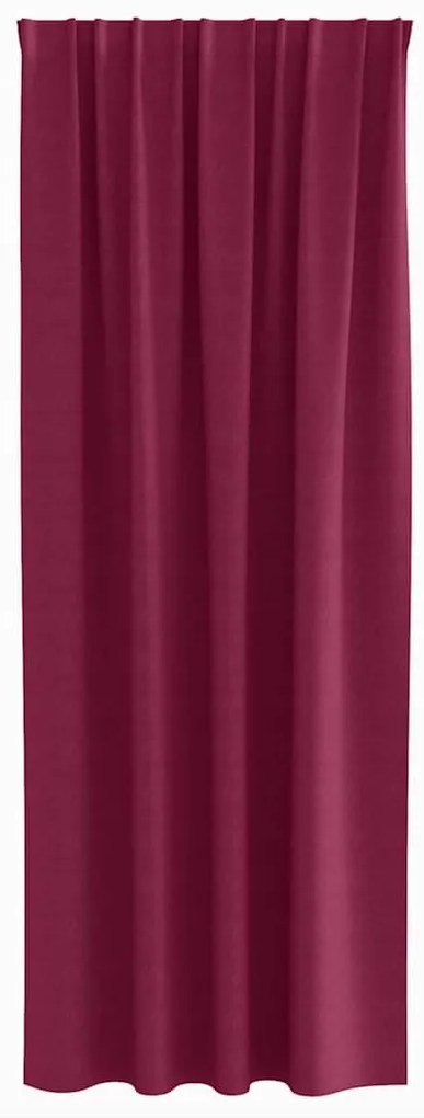vidaXL Κουρτίνες με κουρτίνες 2 pcs Κόκκινο 225x140εκ. Πολυεστέρας