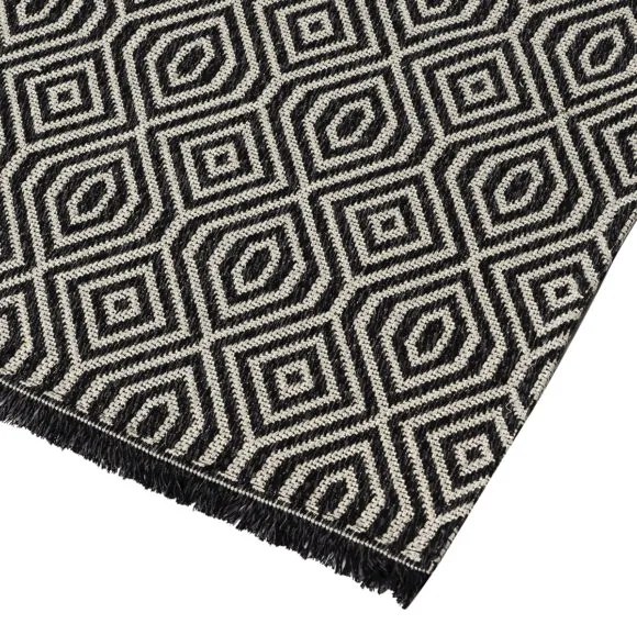 Beauty Home Χαλί βαμβακερό Cocotton 9227 150x220 Ανθρακίτης,Γκρι