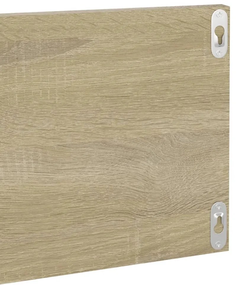 vidaXL Ραφιέρες Τοίχου 2 τεμ. Sonoma Δρυς 80 x 11,5 x 18εκ Μοριοσανίδα