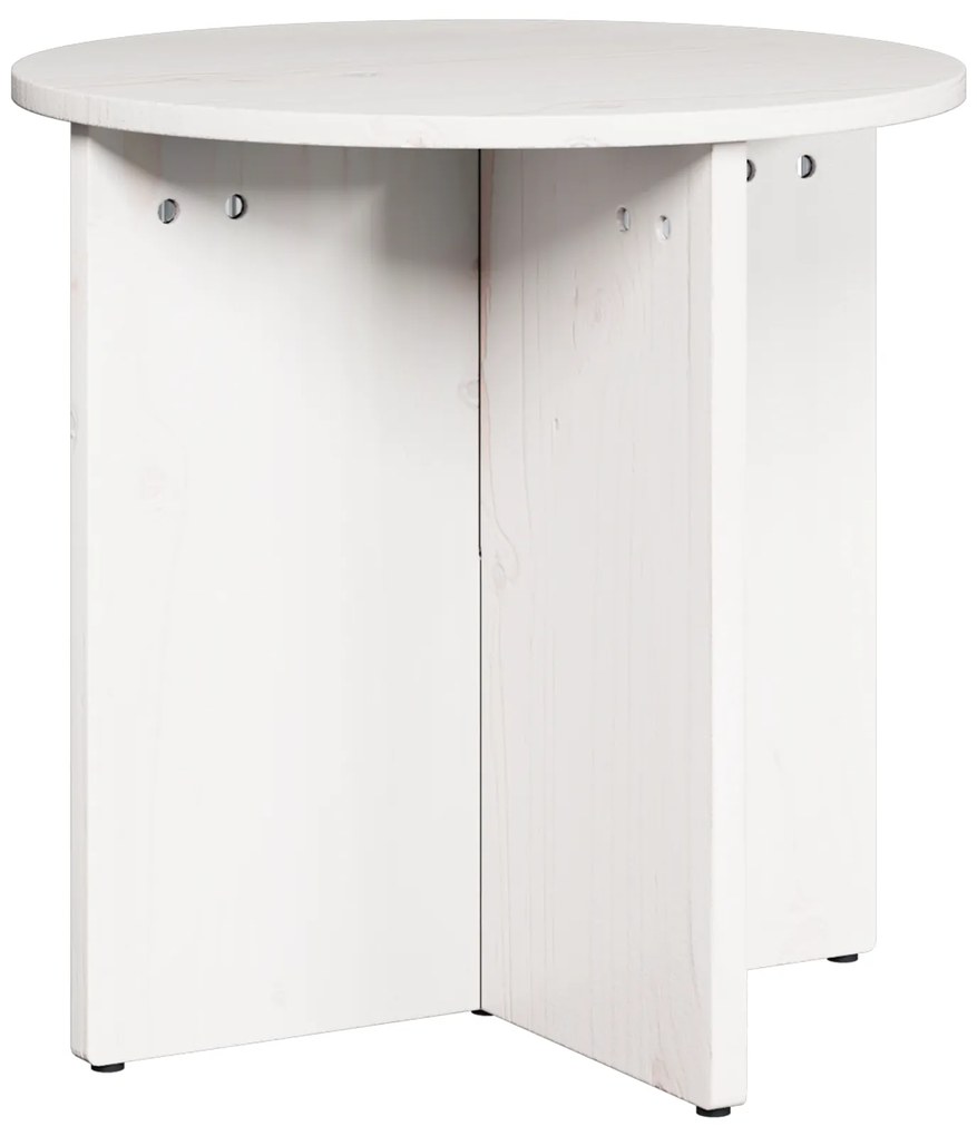 vidaXL Σετ Τραπεζιού Για Καφέ 2 pcs Λευκό 41.5 x 41.5 x 41 εκ.