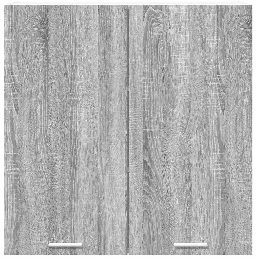 vidaXL Κρεμαστό ντουλάπι με αποθήκευση Γκρίζο Σονομα 80 x 31 x 80 εκ.