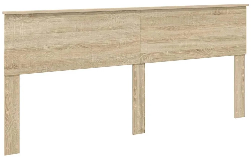 vidaXL Κεφαλάρι με κεφαλάρι Δρύς Sonoma 200 cm Επεξεργασμένο ξύλο