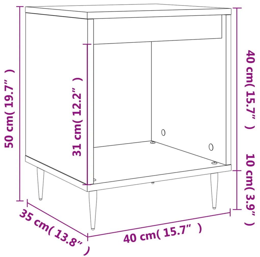 ΚΟΜΟΔΙΝΑ ΛΕΥΚΑ 2 ΤΕΜ. 40 X 35 X 50 ΕΚ. ΑΠΟ ΕΠΕΞΕΡΓΑΣΜΕΝΟ ΞΥΛΟ 830701