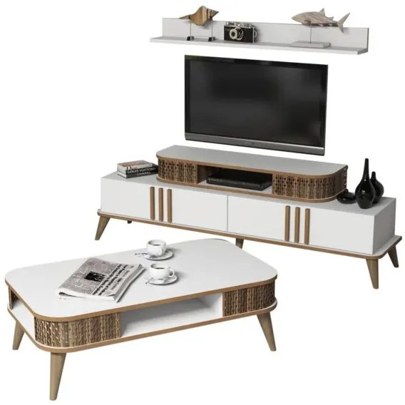 ΣΥΝΘΕΣΗ ΣΑΛΟΝΙΟΥ 2 ΤΜΧ ΛΕΥΚΟ & ΚΑΡΥΔΙ HM11848.03