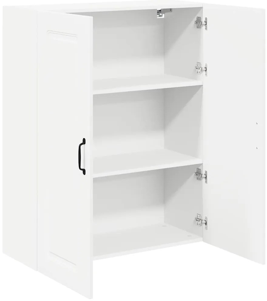 vidaXL Κρεμαστό ντουλάπι κουζίνας με ράφι Λευκό 80 x 31 x 100 εκ.