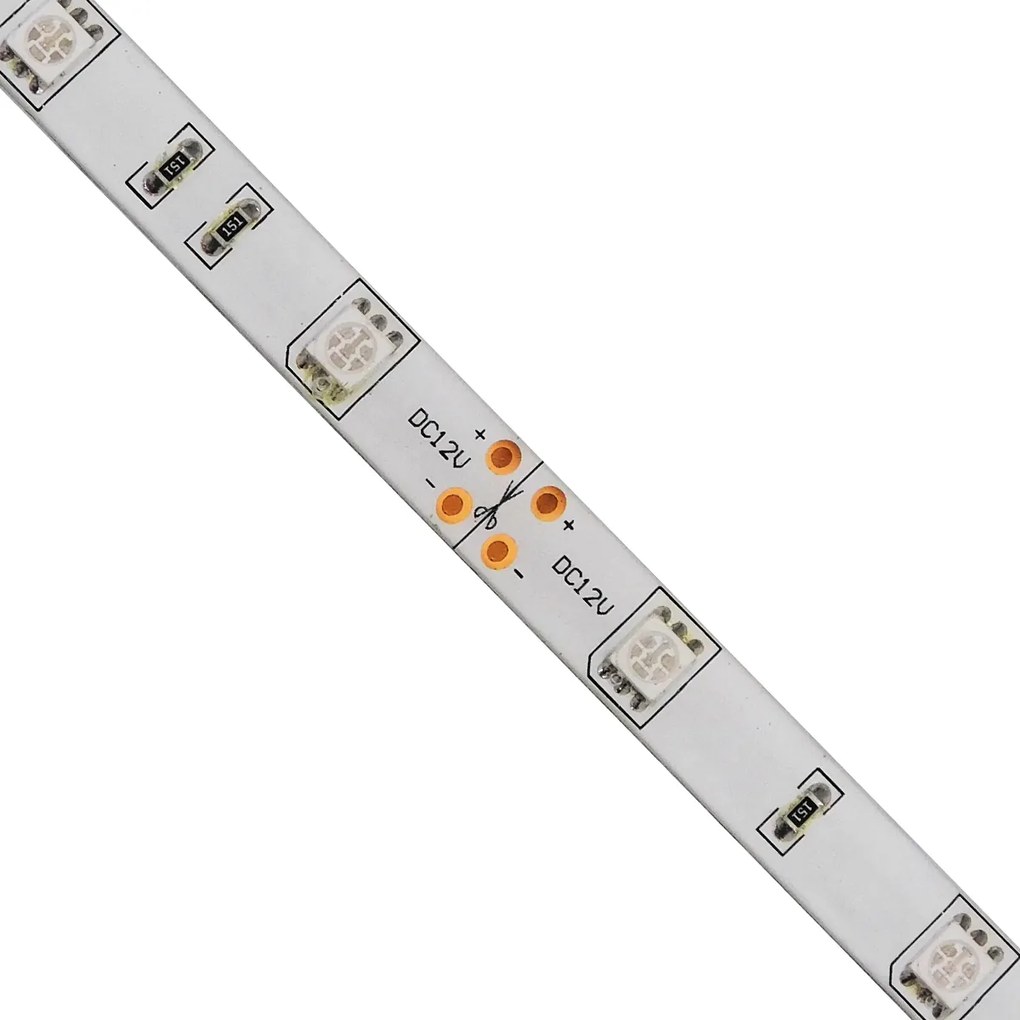 GloboStar® 70115 Ταινία LED SMD 5050 5m 7.2W/m 30LED/m 727lm/m 120° DC 12V Αδιάβροχη IP65 Πράσινο