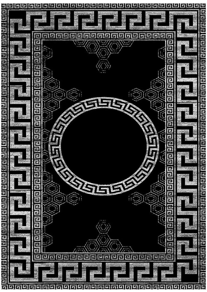 Χαλί Hmnt422 102HFT4755 White-Grey-Black Conceptum Hypnose 160X230cm