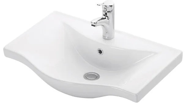 KARAG BASIC 7065 Νιπτήρας Αναρτώμενος Λευκό Πορσελάνη 65x45x17,5cm