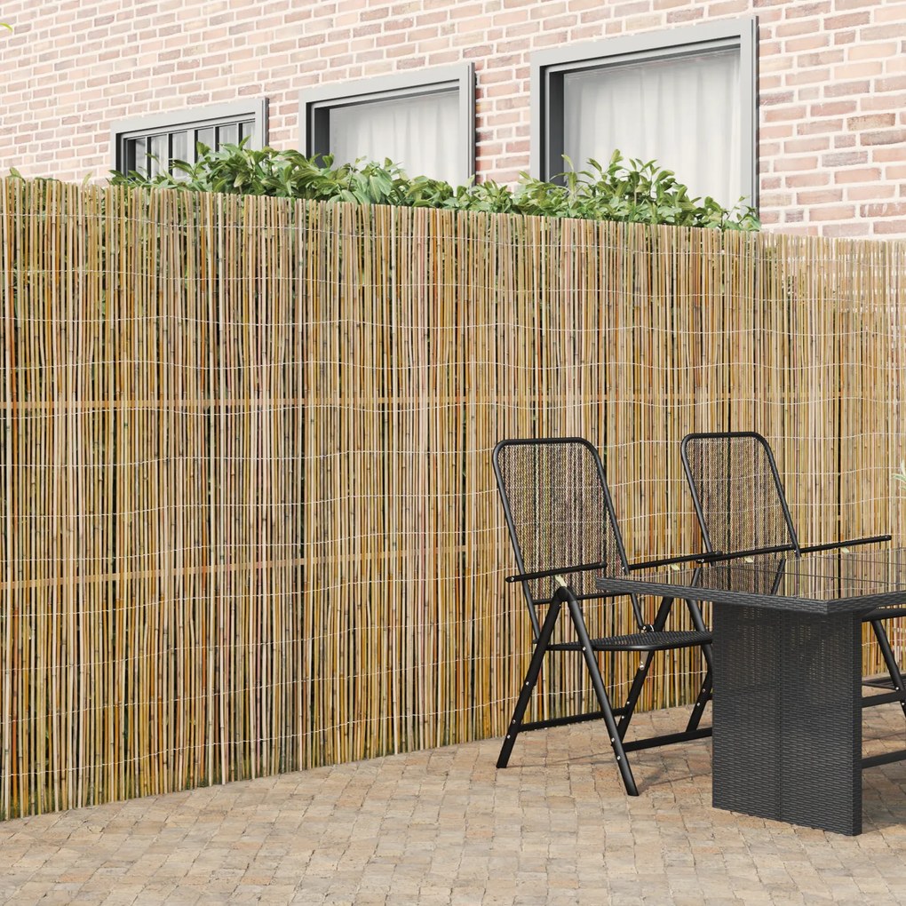 vidaXL Φράχτης Μπαμπού Καφέ 300 x 180 cm Μπαμπού