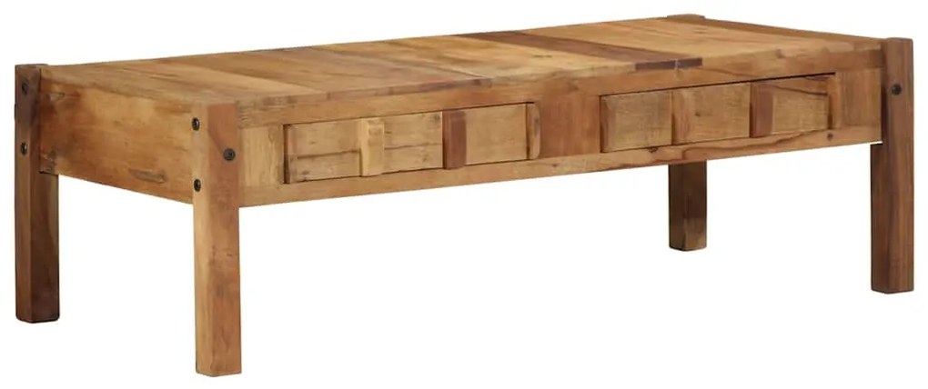 vidaXL Τραπεζάκι σαλονιού Καφέ 110 x 54 x 35 εκ Στερεό Ανακτηθέν Ξύλο