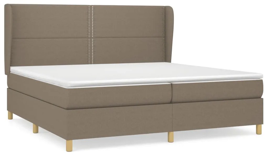 ΚΡΕΒΑΤΙ BOXSPRING ΜΕ ΣΤΡΩΜΑ TAUPE 200X200 ΕΚ. ΥΦΑΣΜΑΤΙΝΟ 3128473