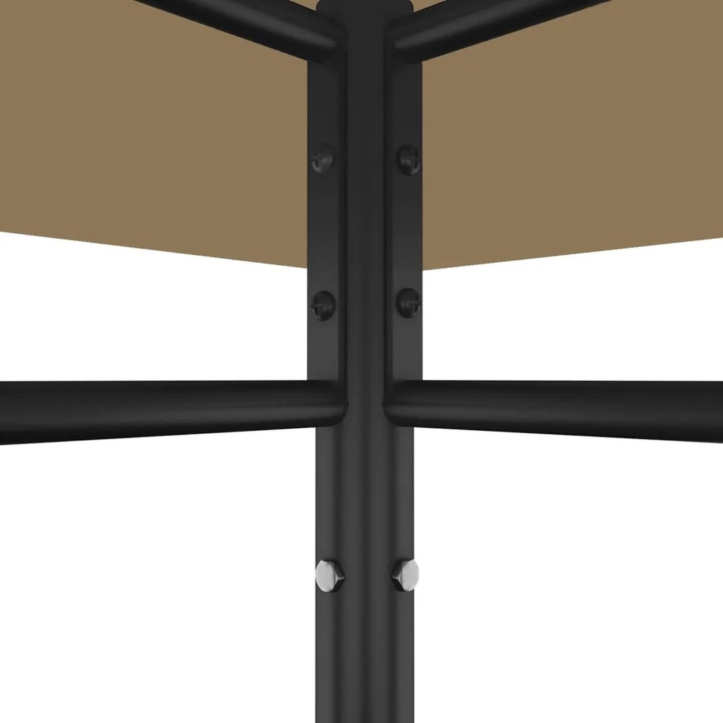 vidaXL Κιόσκι Taupe 384x281x270 εκ. 180 γρ./μ²