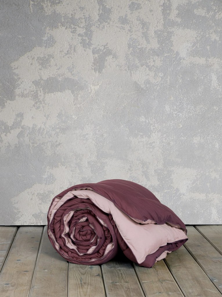 Πάπλωμα Υπέρδιπλο 220x240 Abalone - Nude / Bordeaux - Nima Home