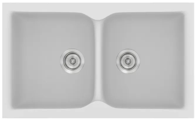 Sanitec Classic 340 White Ένθετος Νεροχύτης 80cm