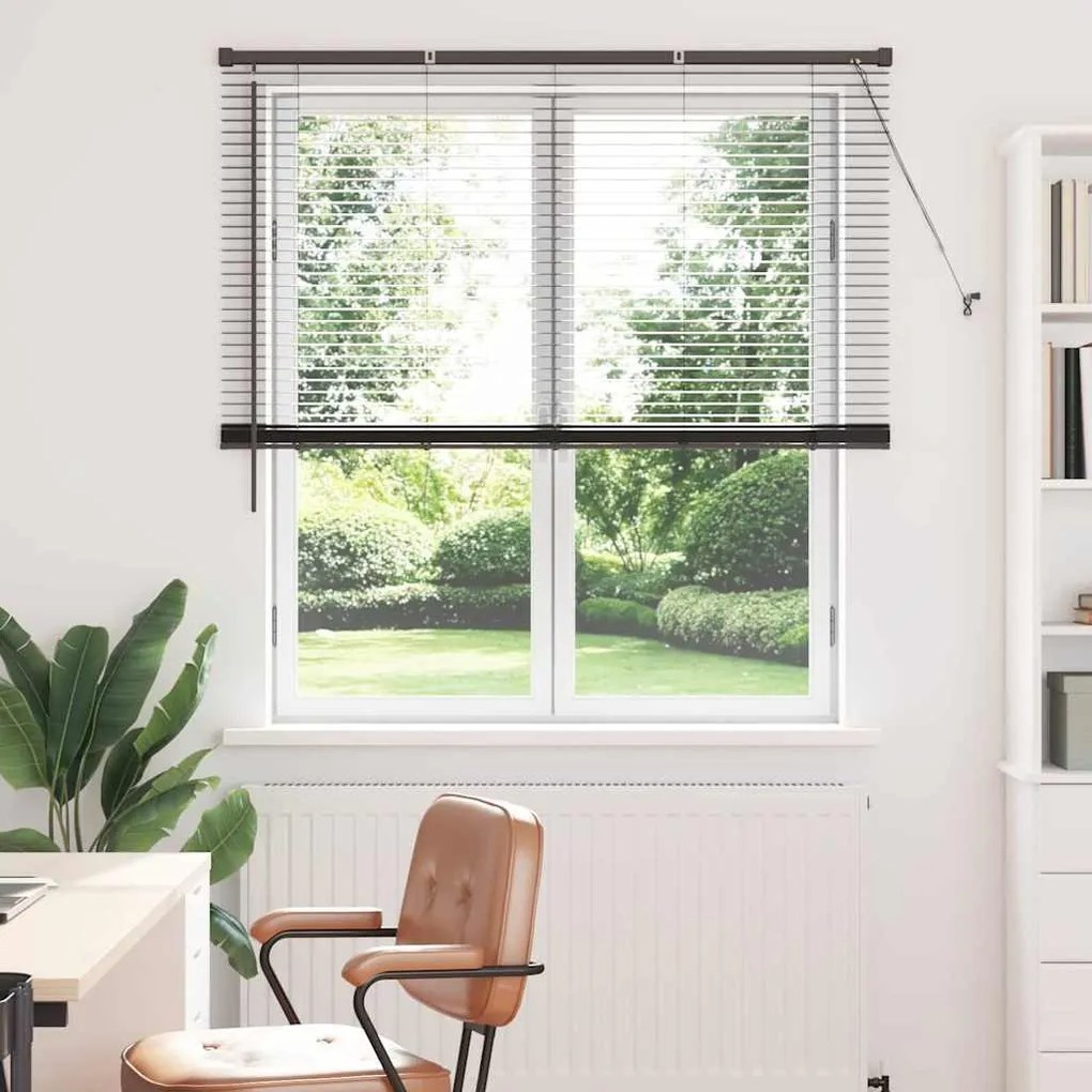 vidaXL Ρολό Παραθύρου με κουρτίνες Άλλο Μαύρο 80 x 130 εκ Αλουμίνιο