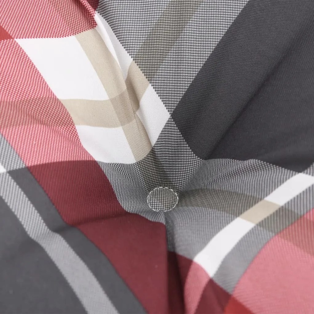 vidaXL Μαξιλάρια Παλέτας 5 τεμ. Γκρι Καρό Υφασμάτινα