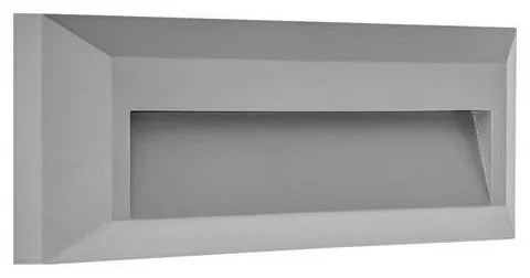 Απλίκα Φωτιστικό Τοίχου LED 2W 3CCT IP65 Slim Pro Eurolamp 145-52082 Γκρι