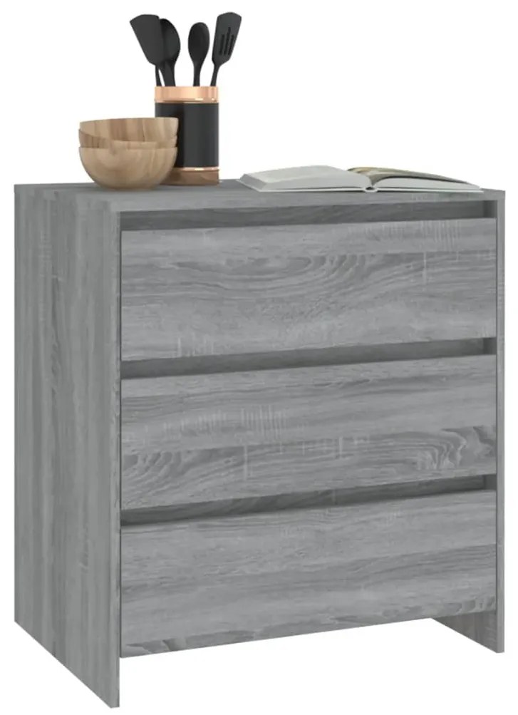 vidaXL Μπουφές Γκρι Sonoma 70x41x75 εκ. από Επεξεργασμένο Ξύλο