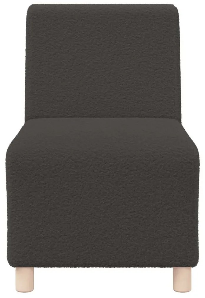 vidaXL Μοναδικός Καναπές χωρίς Χερούλια 2 pcs Σκούρο γκρι