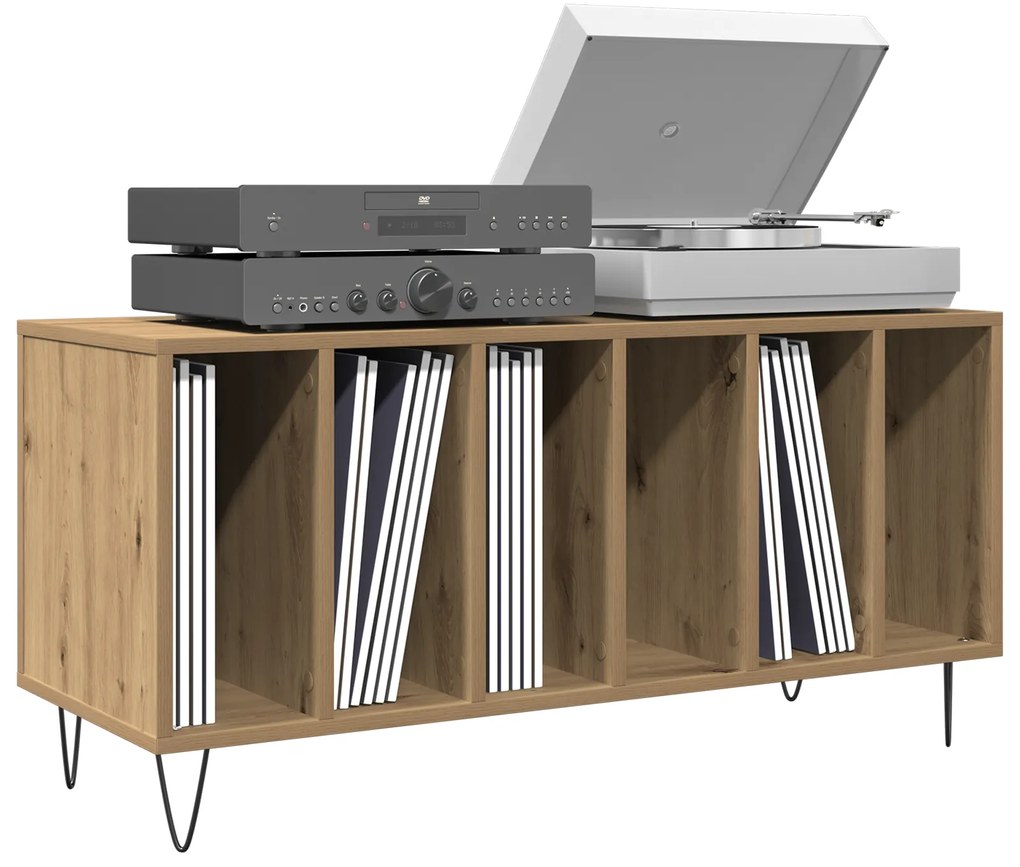 vidaXL Ντουλάπι Δισκογραφίας Παλιού Ξύλου 100x38x48 εκ Επεξεργασμένου Ξύλου